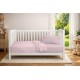 Κουβέρτα Πικέ bebe Μονόχρωμη 325 gr/m² 125x150 English Rose 100% Cotton