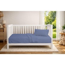 Κουβέρτα Πικέ bebe Μονόχρωμη 325 gr/m² 125x150 Classic Blue 100% Cotton