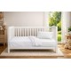 Κουβέρτα Πικέ bebe Μονόχρωμη 325 gr/m² 125x150 White 100% Cotton