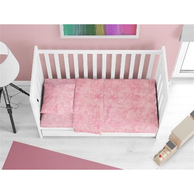 Σεντόνια Σετ 3 τεμ bebe Premium Shadow 617 120X160 Pink 100% Cotton