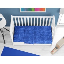 Σεντόνια Σετ 3 τεμ bebe Premium Shadow 631 120X160 Electric Blue 100% Cotton