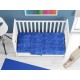 Σεντόνια Σετ 3 τεμ bebe Premium Shadow 631 120X160 Electric Blue 100% Cotton