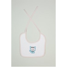 ΣΑΛΙΑΡΑ Με Κέντημα bebe Kitty 137 25X25 Λευκό 100% Cotton