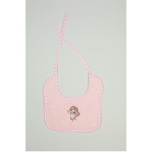 ΣΑΛΙΑΡΑ Με Κέντημα bebe Little Angel 141 25X25 Ροζ 100% Cotton