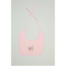 ΣΑΛΙΑΡΑ Με Κέντημα bebe Rabbit Girl 146 25X25 Ροζ 100% Cotton