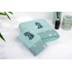 Πετσέτα Με Κέντημα Σετ 2 τεμ bebe Dinosaur 182 30X50,70X140 Mint 100% Cotton