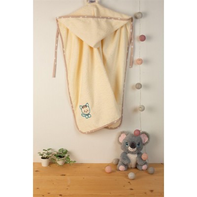 ΚΑΠΑ Με Κέντημα bebe Kitty 138 75X85 Εκρού 100% Cotton