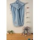 ΚΑΠΑ Με Κέντημα bebe Airplane 156 75X85 Σιελ 100% Cotton