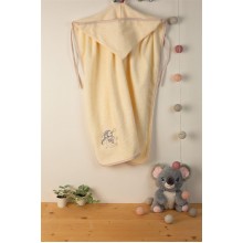 ΚΑΠΑ Με Κέντημα bebe Dreaming Elephant 169 75X85 Εκρού 100% Cotton