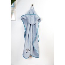 Κάπα Με Κέντημα bebe Aviator 183 75X85 Sky Blue 100% Cotton