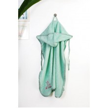 Κάπα Με Κέντημα bebe Deer 199 75X85 Mint 100% Cotton