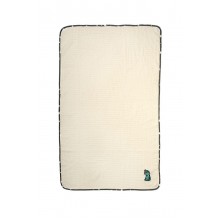 Κουβέρτα Πικέ Με Κέντημα bebe Dinosaur 181 100X160 Ecru-Grey 100% Cotton