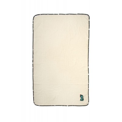 Κουβέρτα Πικέ Με Κέντημα bebe Dinosaur 181 100X160 Ecru-Grey 100% Cotton