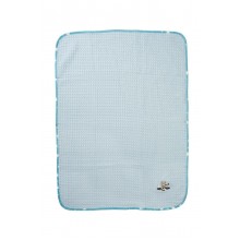 Κουβέρτα Πικέ Με Κέντημα bebe Aviator 183 100X160 Sky Blue 100% Cotton