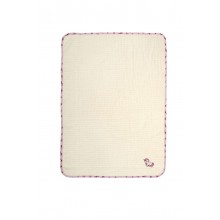 Κουβέρτα Πικέ Με Κέντημα bebe Unicorn 189 100X160 Ecru-Pink 100% Cotton