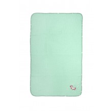 Κουβέρτα Πικέ Με Κέντημα bebe Unicorn 190 100X160 Mint 100% Cotton