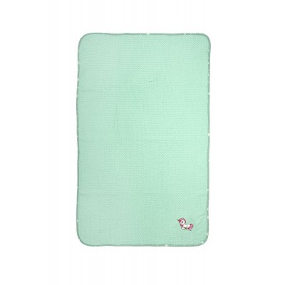 Κουβέρτα Πικέ Με Κέντημα bebe Unicorn 190 100X160 Mint 100% Cotton