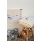 ΠΕΤΣΕΤΑ Με Ψηφιακή Εκτύπωση Σετ 2 τεμ bebe Sweet Dreams 553 30X50,70X140 Εκρού 100% Cotton