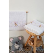 ΠΕΤΣΕΤΑ Με Ψηφιακή Εκτύπωση Σετ 2 τεμ bebe Balloon 66 30X50,70X140 Λευκό 100% Cotton