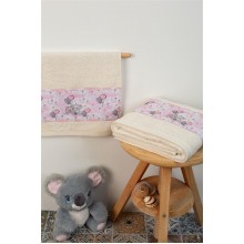 ΠΕΤΣΕΤΑ Με Ψηφιακή Εκτύπωση Σετ 2 τεμ bebe Elephant 29 30X50,70X140 Εκρού 100% Cotton