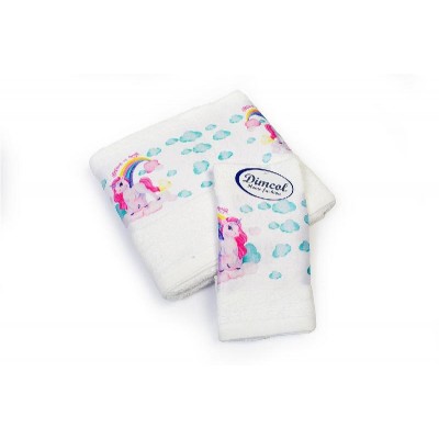 Πετσέτα Σετ 2 τεμ Με Ψηφιακή Εκτύπωση bebe Magic Unicorn 316 30X50,70X140 White 100% Cotton