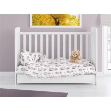 ΠΑΠΛΩΜΑ ΕΜΠΡΙΜΕ bebe Hot Air Balloon 78 120X160 Lilac 100% Cotton Flannel