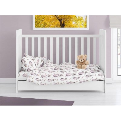 ΠΑΠΛΩΜΑ ΕΜΠΡΙΜΕ bebe Hot Air Balloon 78 120X160 Lilac 100% Cotton Flannel