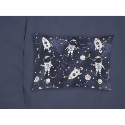 ΜΑΞΙΛΑΡΟΘΗΚΗ ΕΜΠΡΙΜΕ bebe Galaxy Travel 90 35X45 Blue 100% Cotton Flannel