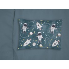 ΜΑΞΙΛΑΡΟΘΗΚΗ ΕΜΠΡΙΜΕ bebe Galaxy Travel 91 35X45 Petrol 100% Cotton Flannel