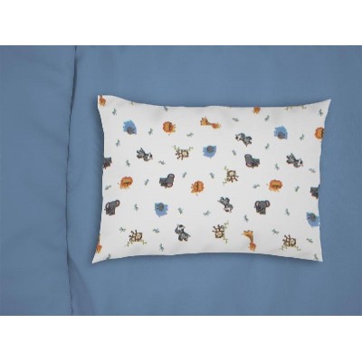 ΜΑΞΙΛΑΡΟΘΗΚΗ ΕΜΠΡΙΜΕ bebe Zoo 29 35X45 White 100% Cotton Flannel
