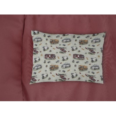 Μαξιλαροθήκη Εμπριμέ bebe Toys 47 35X45 Olive 100% Cotton Flannel