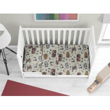 Κατωσέντονο Με Λάστιχο bebe Toys 47 0,70X1,40X0,15 Olive 100% Cotton Flannel