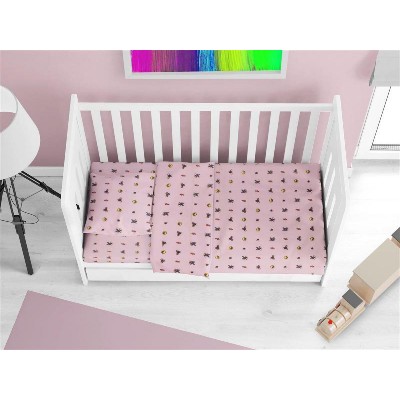 Σεντόνια Εμπριμέ Σετ 3 τεμ bebe Looney Tunes 39 120X160 Pink 100% Cotton Flannel