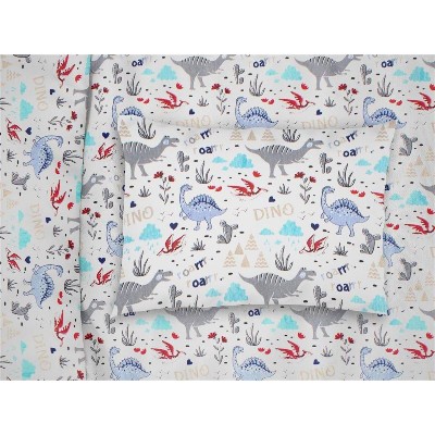 ΜΑΞΙΛΑΡΟΘΗΚΗ ΕΜΠΡΙΜΕ bebe Dino 309 35X45 White-Blue Cott/Pol 70/30
