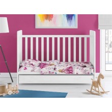 ΣΕΝΤΟΝΙΑ ΕΜΠΡΙΜΕ ΣΕΤ 3 τεμ bebe Princess 390 120X160 Pink 70/30 Cott/Pol