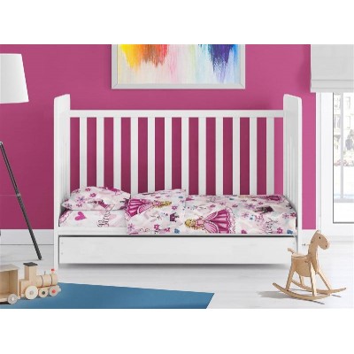 ΣΕΝΤΟΝΙΑ ΕΜΠΡΙΜΕ ΣΕΤ 3 τεμ bebe Princess 390 120X160 Pink 70/30 Cott/Pol