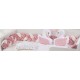 Πάντα Πλεξούδα bebe Velvet 20 Μήκος 220 cm White-Pink 100% Polyester