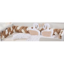 Πάντα Πλεξούδα bebe Velvet 21 Μήκος 220 cm White-Golden Beige 100% Polyester