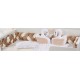 Πάντα Πλεξούδα bebe Velvet 21 Μήκος 220 cm White-Golden Beige 100% Polyester