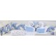 Πάντα Πλεξούδα bebe Velvet 24 Μήκος 220 cm White-Sky Blue 100% Polyester