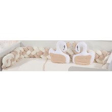 Πάντα Πλεξούδα bebe Wellsoft 40 Μήκος 220 cm White-Beige 100% Polyester