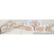 Πάντα Πλεξούδα bebe Wellsoft 40 Μήκος 220 cm White-Beige 100% Polyester