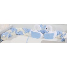 Πάντα Πλεξούδα bebe Wellsoft 45 Μήκος 220 cm White-Sky Blue 100% Polyester