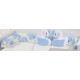 Πάντα Πλεξούδα bebe Wellsoft 45 Μήκος 220 cm White-Sky Blue 100% Polyester