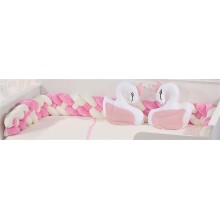 Πάντα Πλεξούδα bebe Wellsoft 50 Μήκος 220 cm White-Pink 100% Polyester