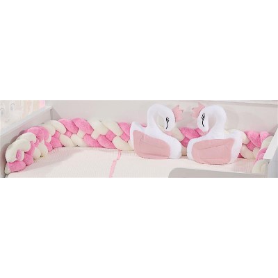 Πάντα Πλεξούδα bebe Wellsoft 50 Μήκος 220 cm White-Pink 100% Polyester