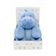 Λούτρινο Ζωάκι Σετ 2 Τεμ. bebe Dinosaur 01 Ύψος 25 cm & Κουβέρτα Coral Fleece 75X90 cm Blue 100% Polyester