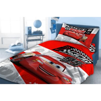 Σεντόνια Σετ 4 τεμ Disney Home Cars 774 160X240 Red 100% Cotton