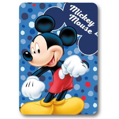 Κουβέρτα Fleece Disney Home Mickey 28 100X140 Blue 100% Polyester