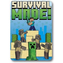 Κουβέρτα Fleece Mojang Minecraft 53 100X140 Blue 100% Polyester